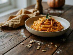 gotowanie spaghetti z dyni