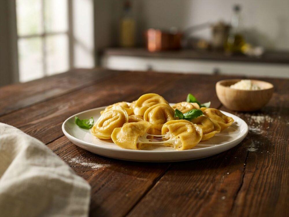 gotowe tortellini z sosem serowym