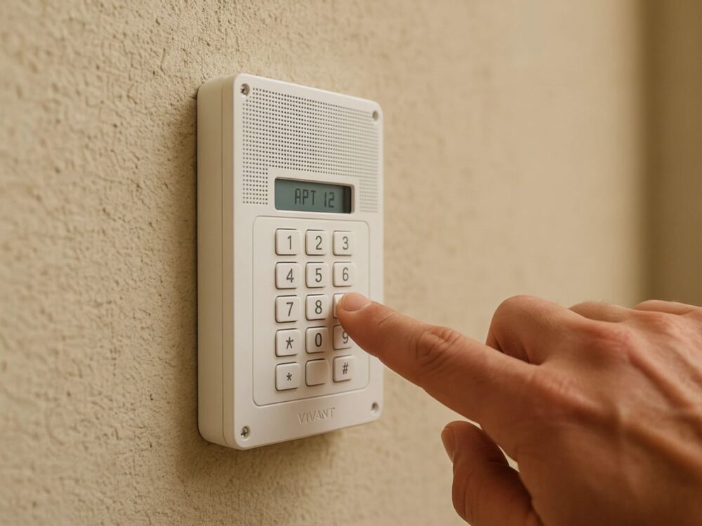 panel z klawiaturą domofonu