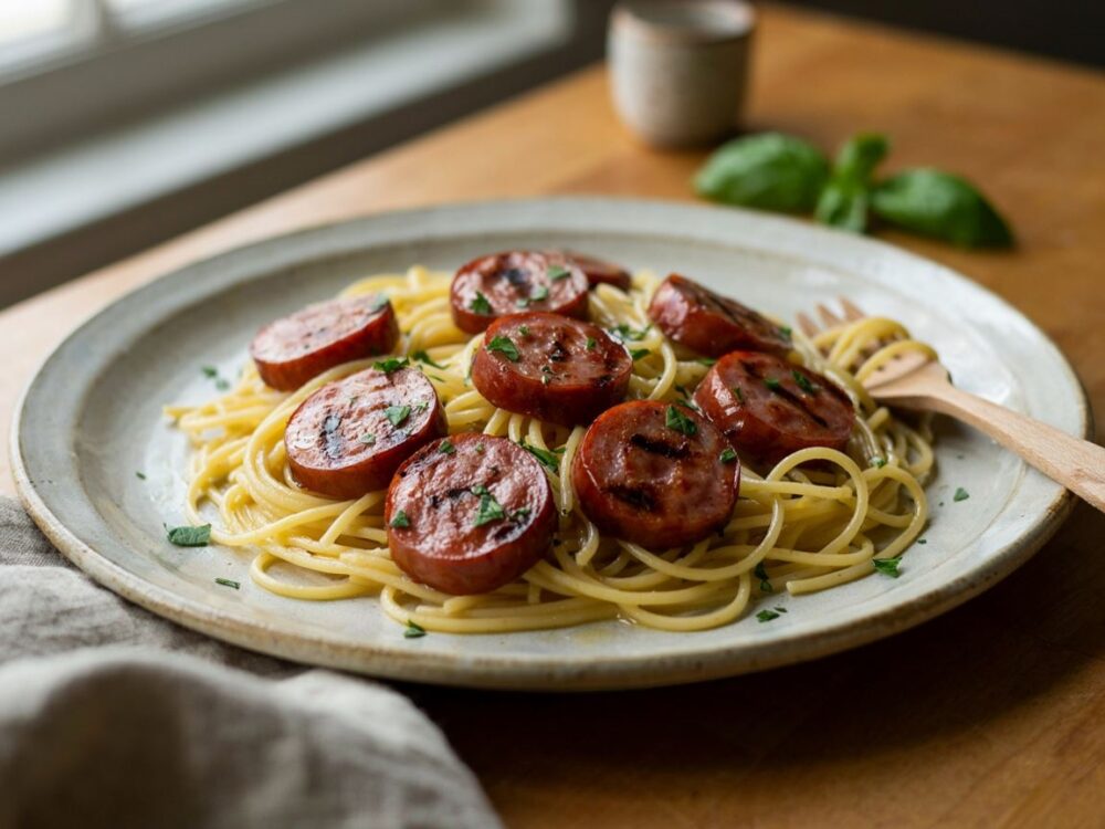 parówki pokrojone do spaghetti