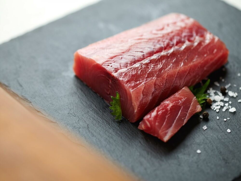 przygotowanie sushi z tuńczykiem