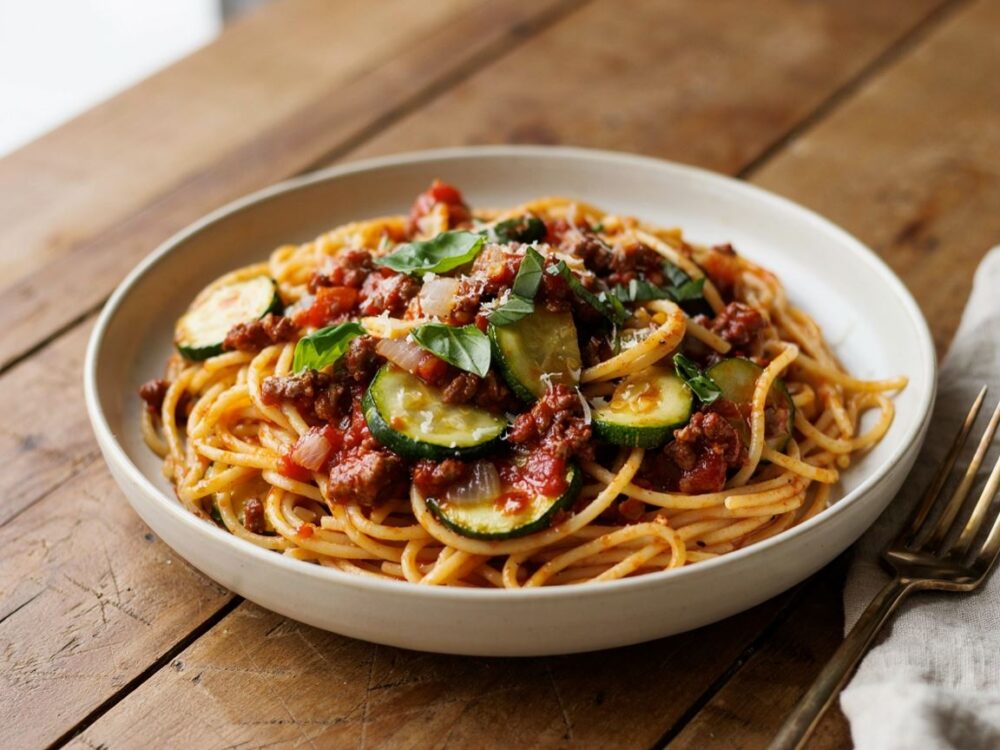 spaghetti z sosem bolognese