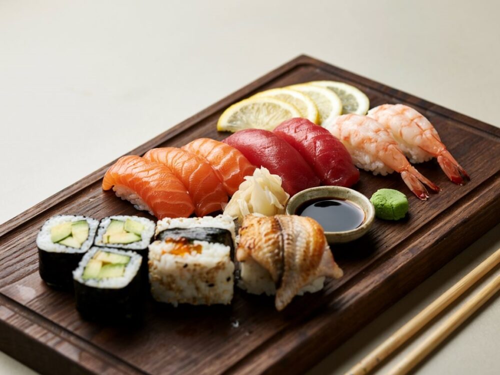 wasabi i imbir do sushi
